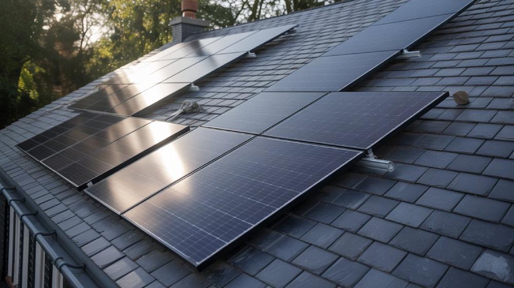 abandon chantier panneaux solaires