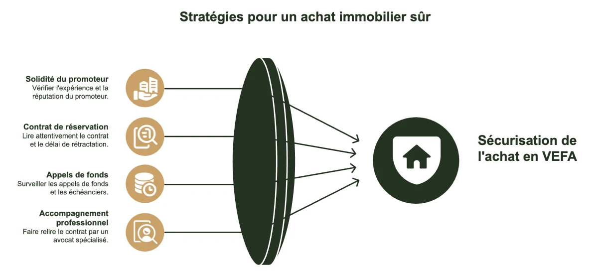 Infographie pour acheter un VEFA en toute sécurité